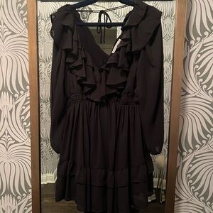 Black Ruffled Abercrombie Dress